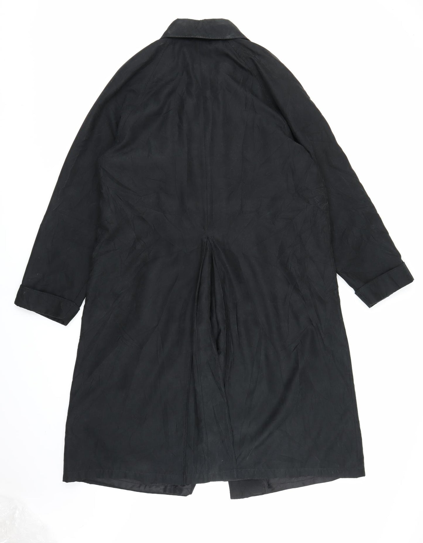 BHS Womens Black   Trench Coat Coat Size L