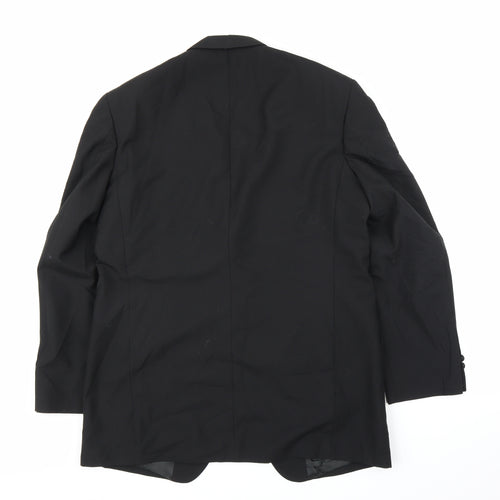 Preworn Mens Black   Jacket Suit Jacket Size 42
