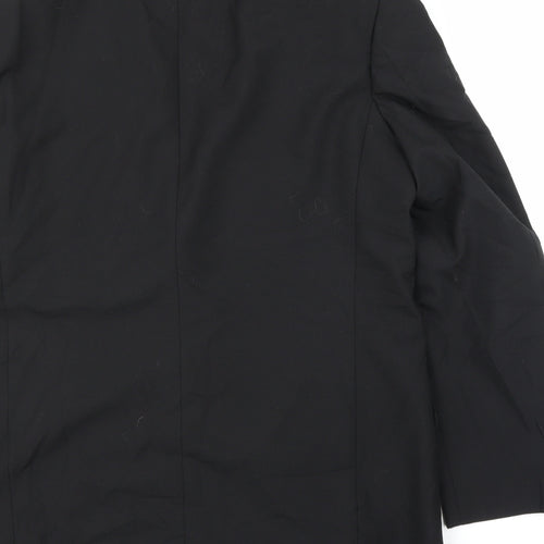 Preworn Mens Black   Jacket Suit Jacket Size 42