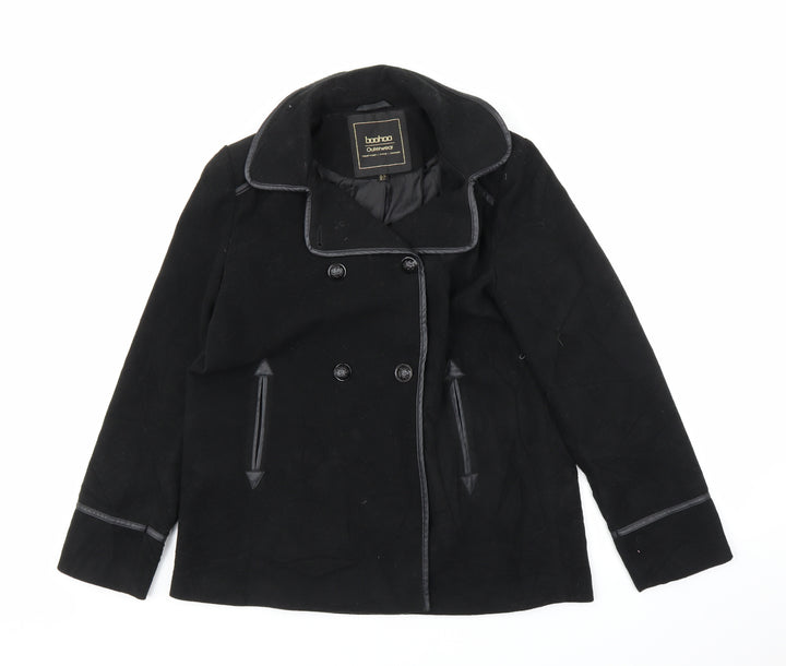 Boohoo Womens Black Jacket Size 12