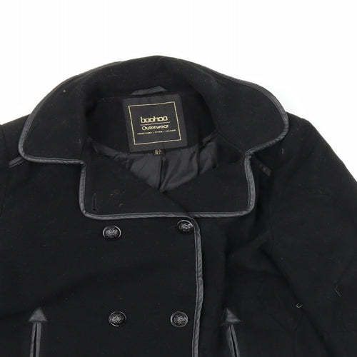 Boohoo Womens Black   Jacket  Size 12