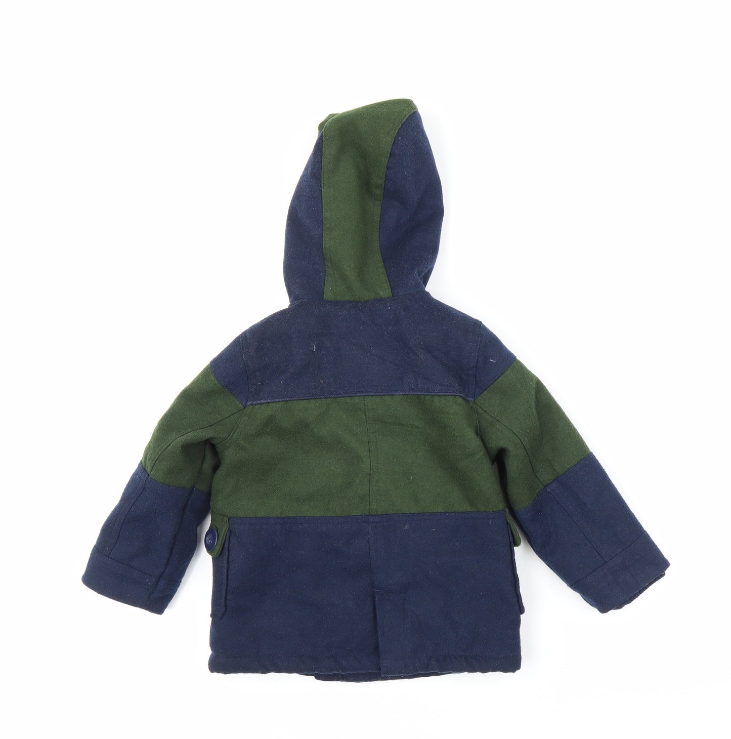 M Boys Blue   Duffle Coat Coat Size 18-24 Months