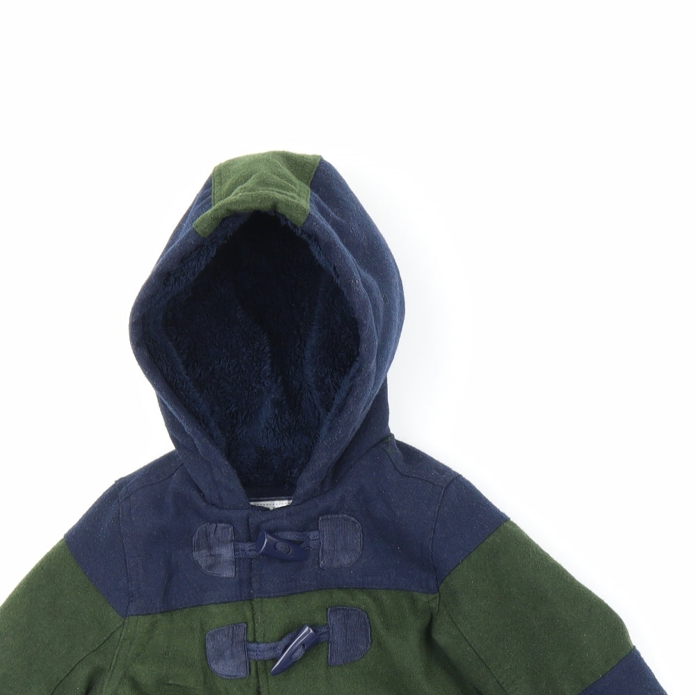 M Boys Blue   Duffle Coat Coat Size 18-24 Months