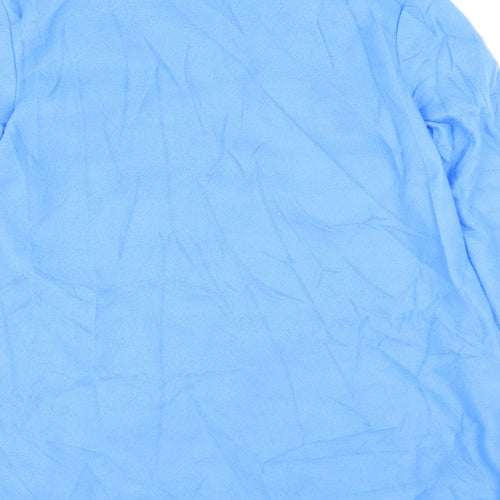 Anne De Lancay Womens Blue   Overcoat Jacket Size S