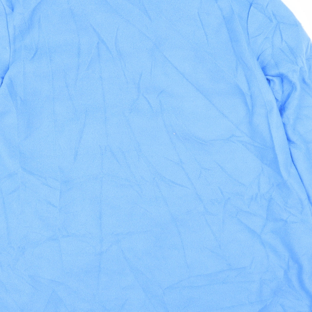 Anne De Lancay Womens Blue   Overcoat Jacket Size S
