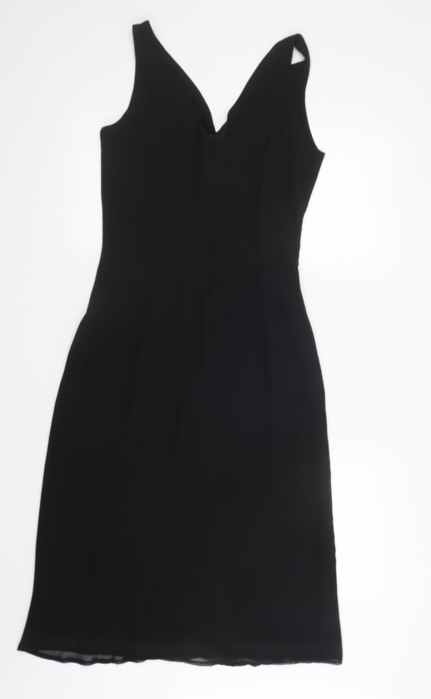 Marks and Spencer Womens Black  Mesh Shirt Dress  Size 12