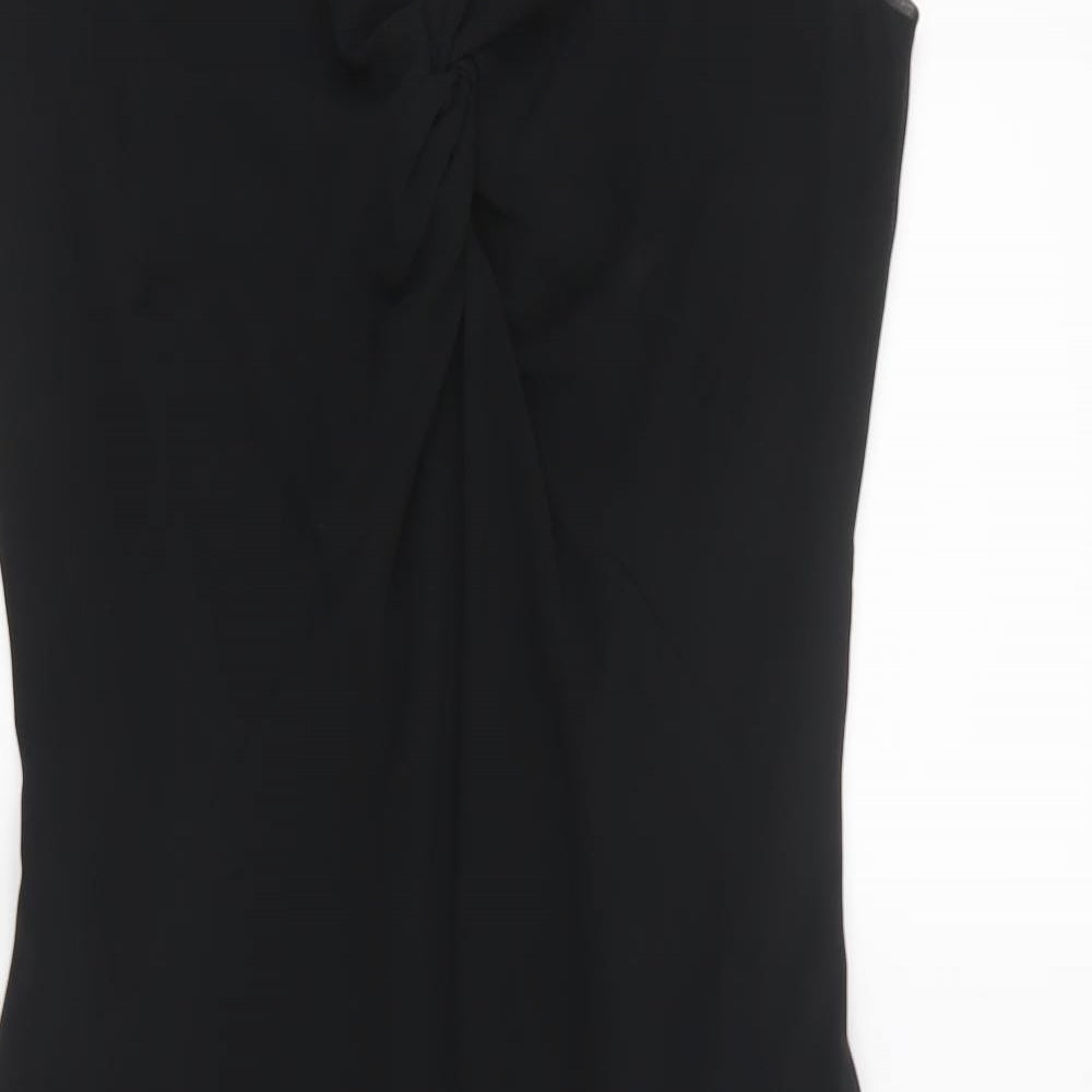 Marks and Spencer Womens Black  Mesh Shirt Dress  Size 12