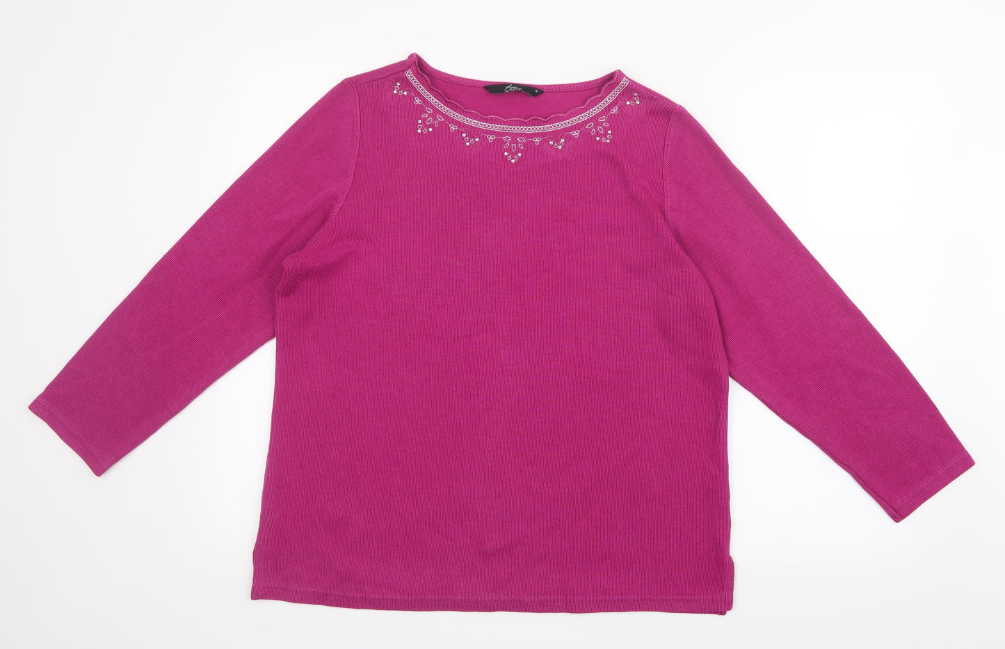 Bm Casual Womens Pink  Knit Pullover Jumper Size M
