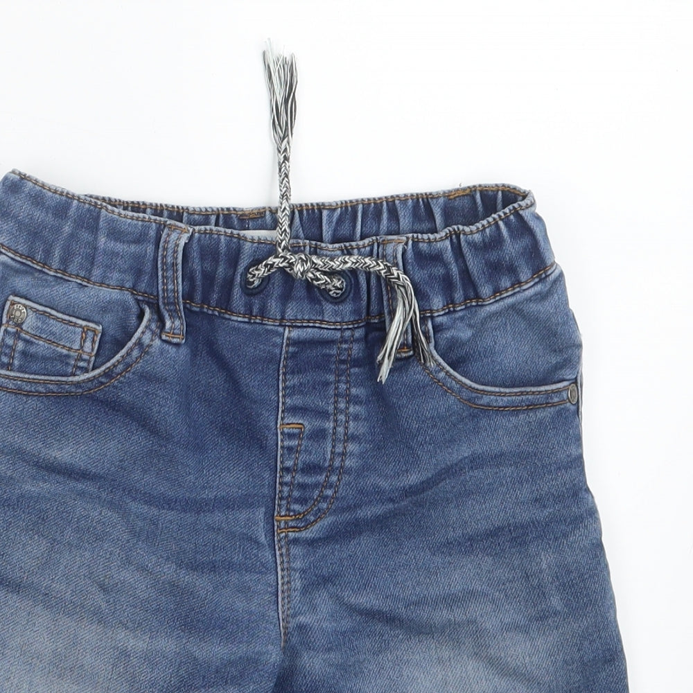 Blue Zoo Boys Blue  Denim Cargo Shorts Size 7 Years