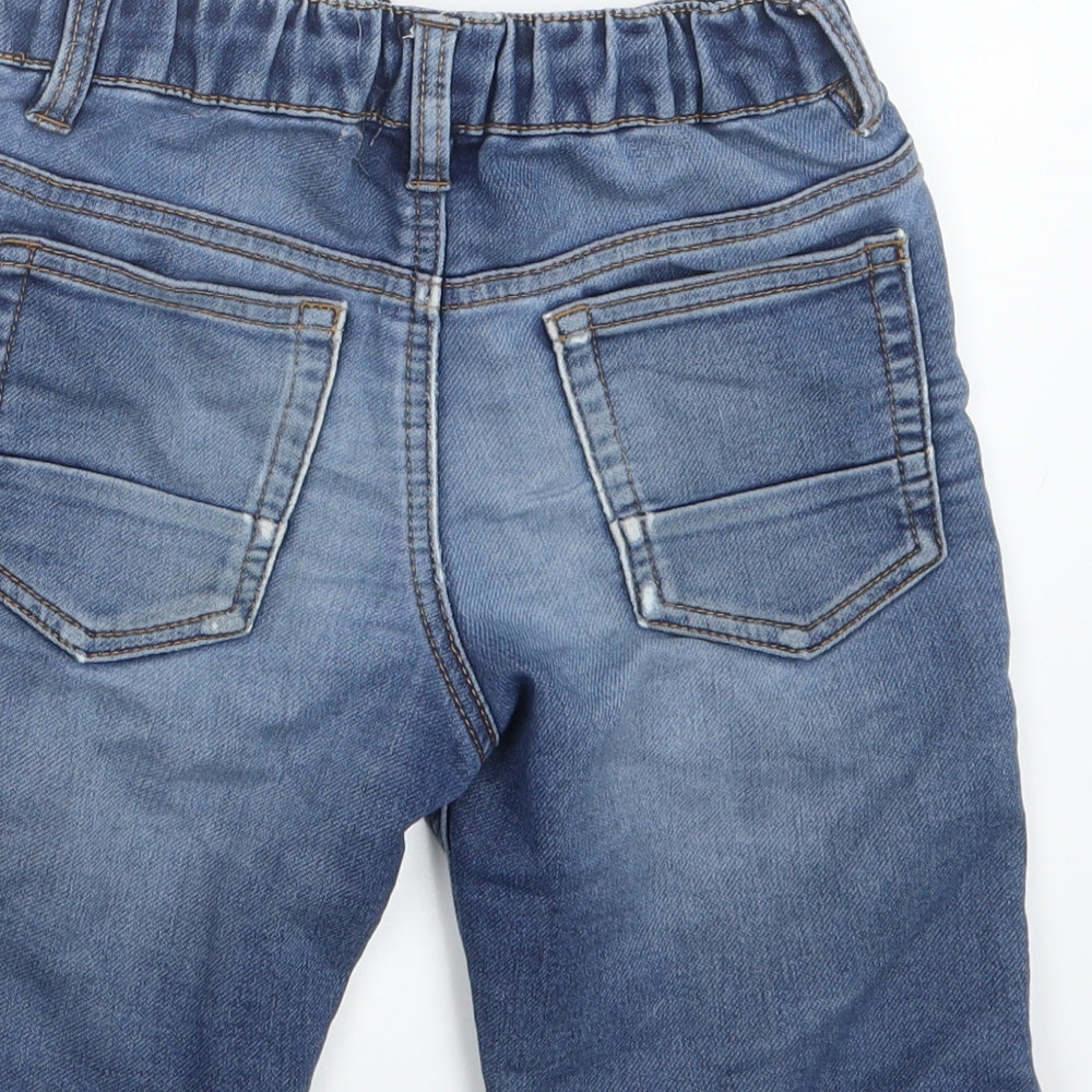 Blue Zoo Boys Blue  Denim Cargo Shorts Size 7 Years
