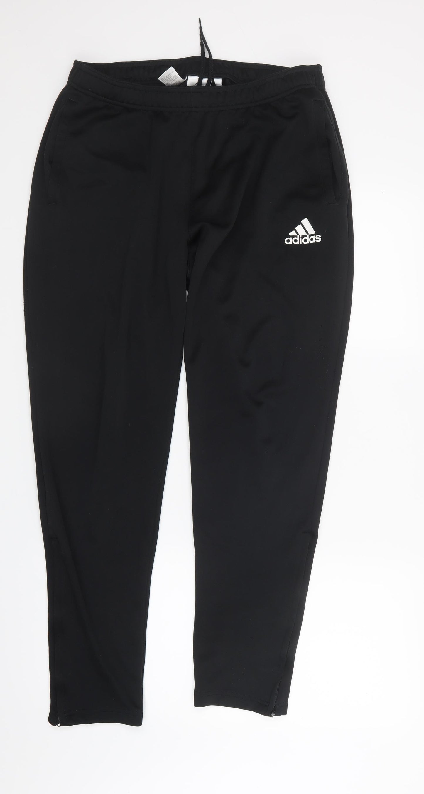 adidas Mens Black   Track Pants Trousers Size L L29 in