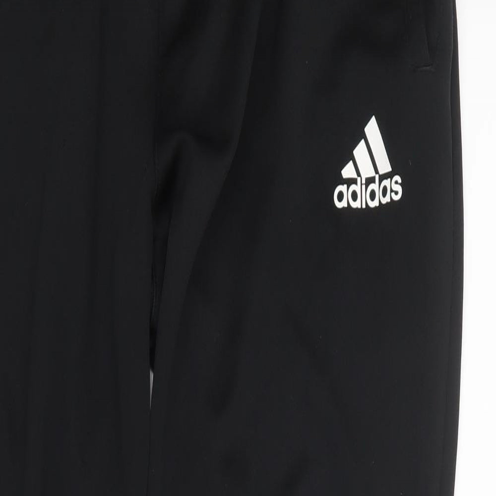 adidas Mens Black   Track Pants Trousers Size L L29 in
