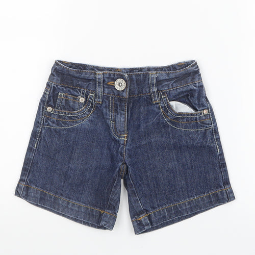 NEXT Girls Blue  Denim Boyfriend Shorts Size 3 Years
