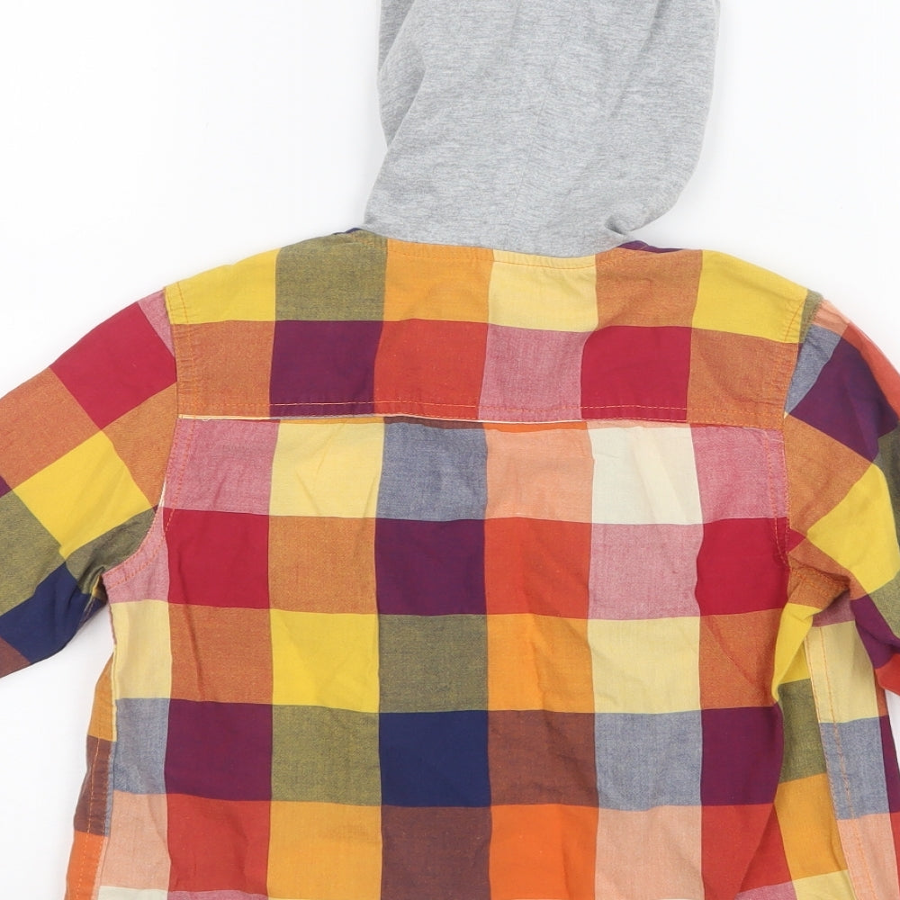 St. George by Duffer Boys Red Check  Basic Button-Up Size 5 Years