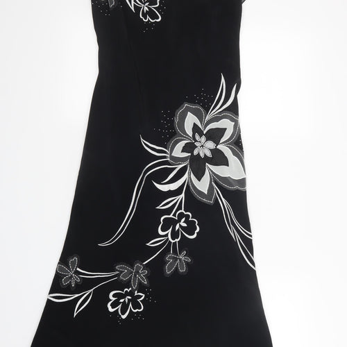 Debenhams Womens Black   Shirt Dress  Size 12