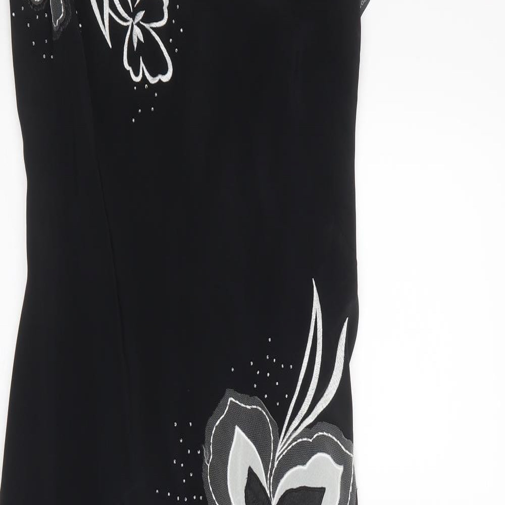 Debenhams Womens Black   Shirt Dress  Size 12