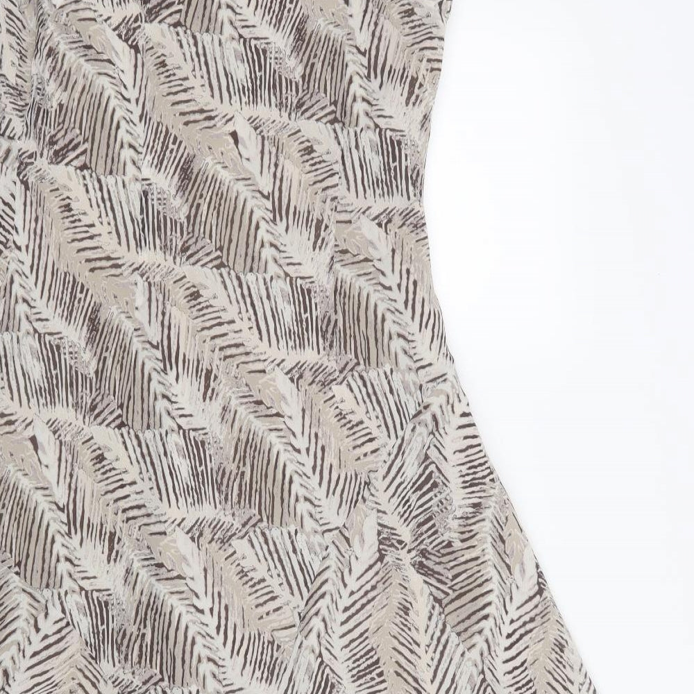 Per Una Womens Grey Geometric  Shirt Dress  Size 14