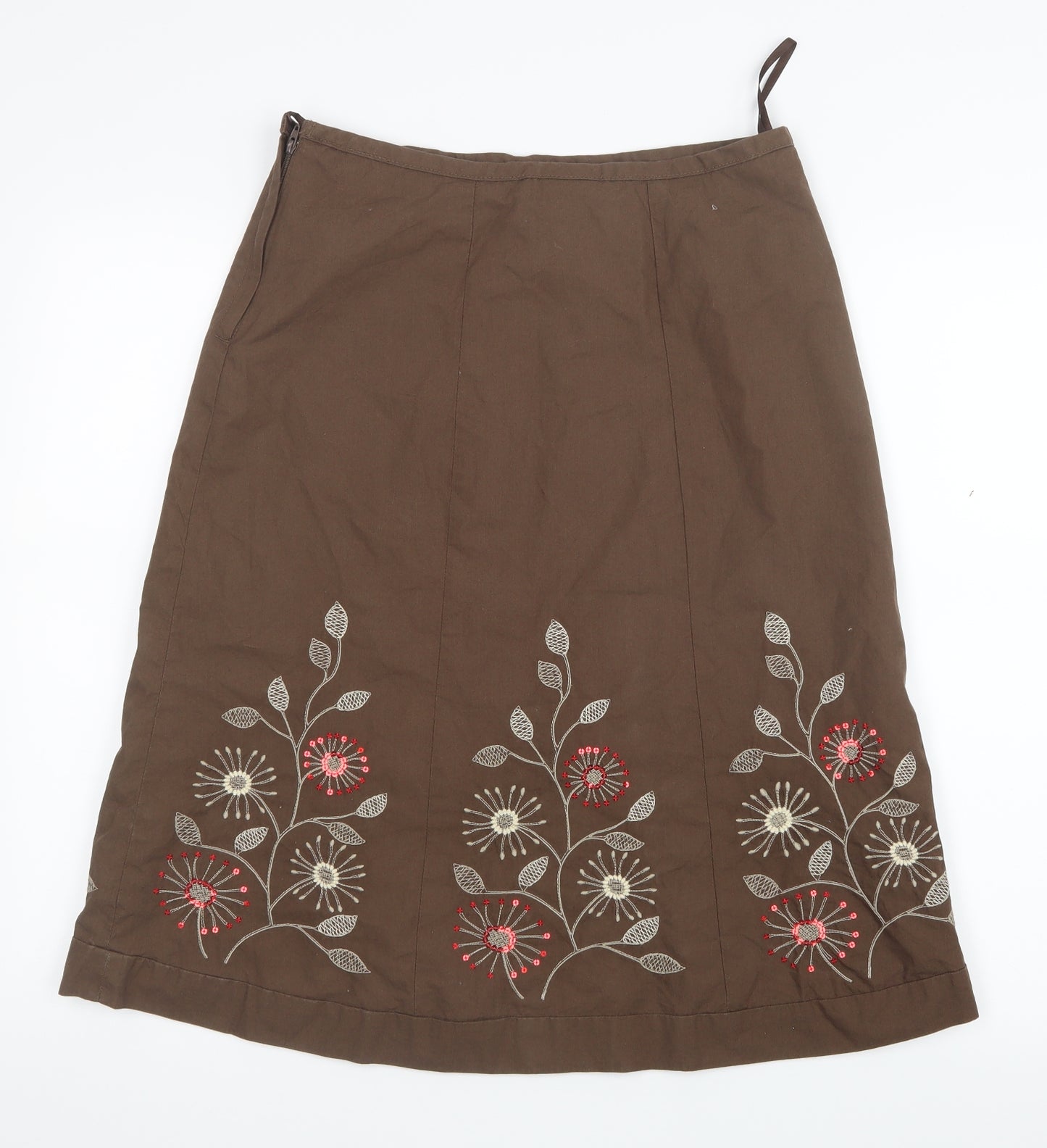 NEXT Womens Brown   A-Line Skirt Size 8
