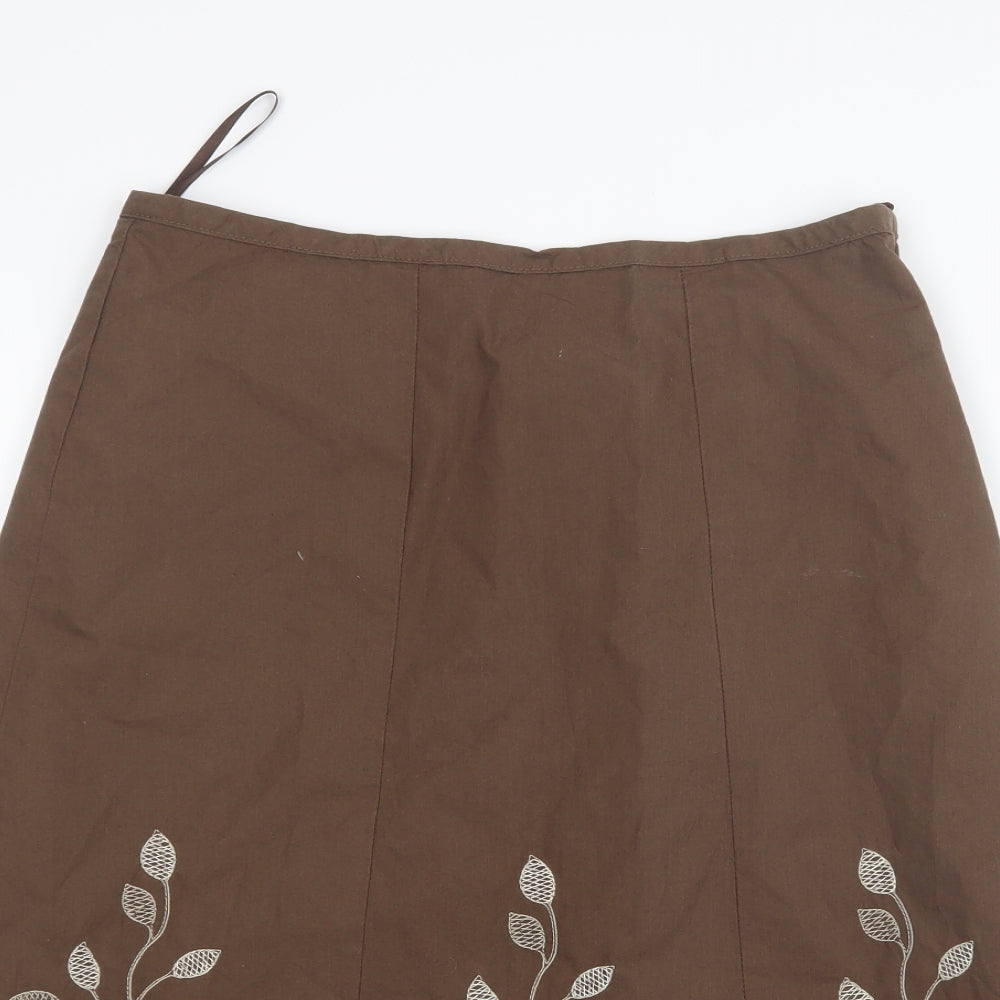 NEXT Womens Brown   A-Line Skirt Size 8