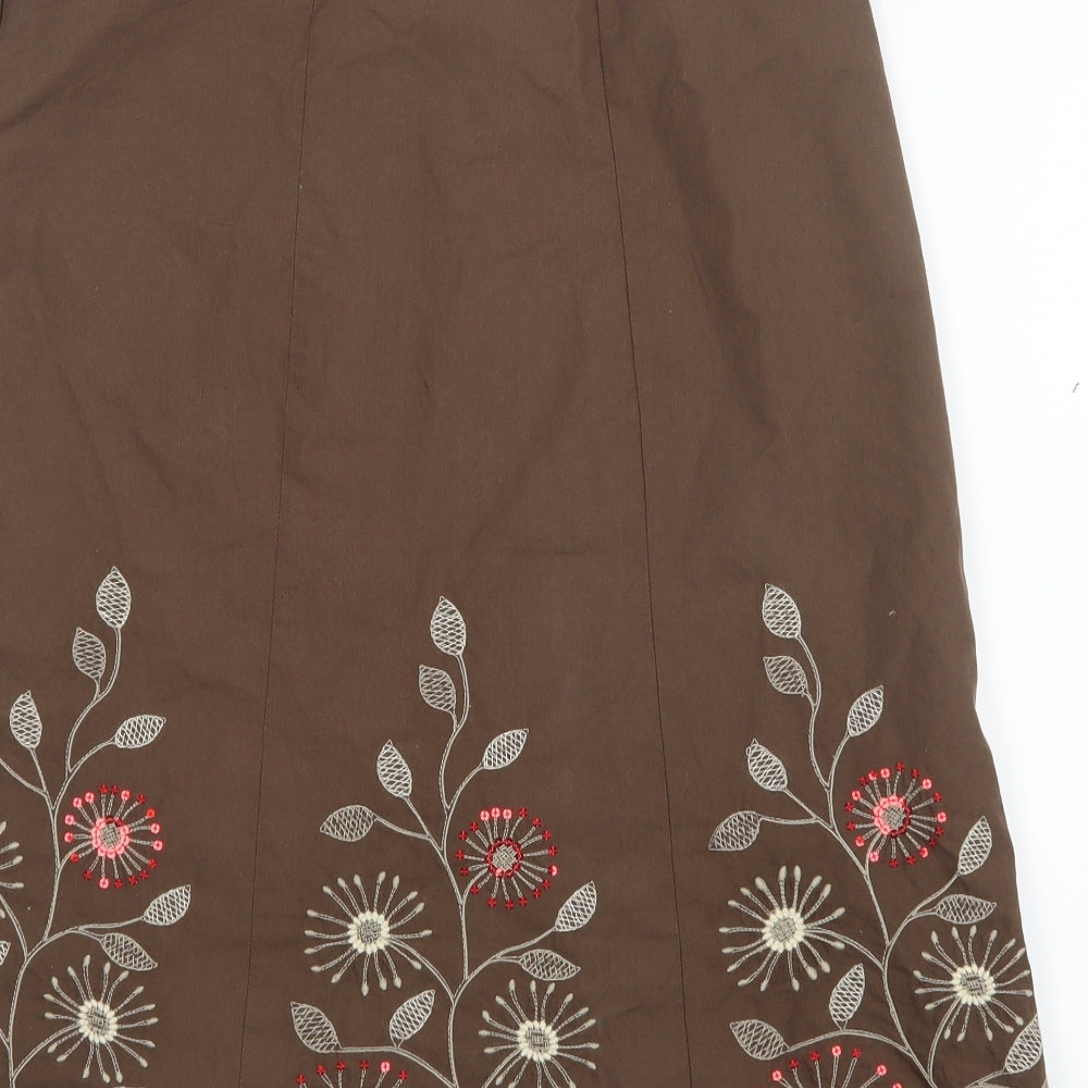 NEXT Womens Brown   A-Line Skirt Size 8