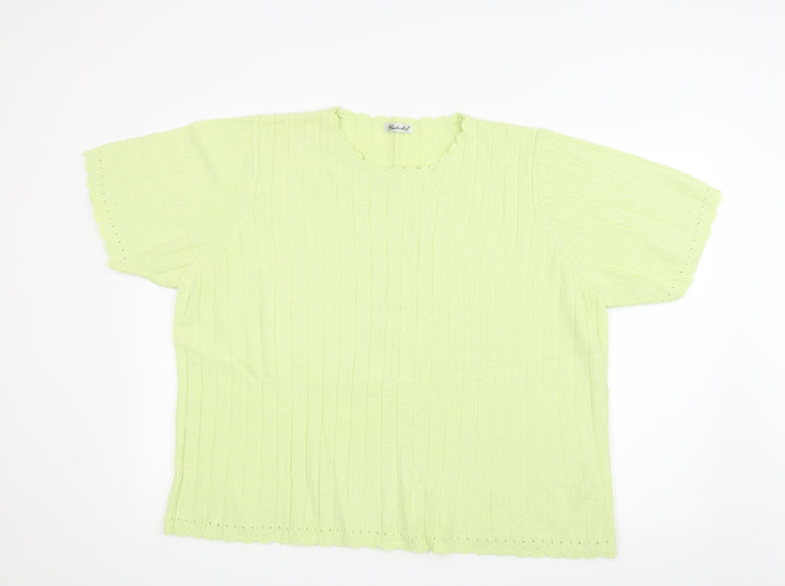 Berkertex Womens Green   Basic T-Shirt Size 22