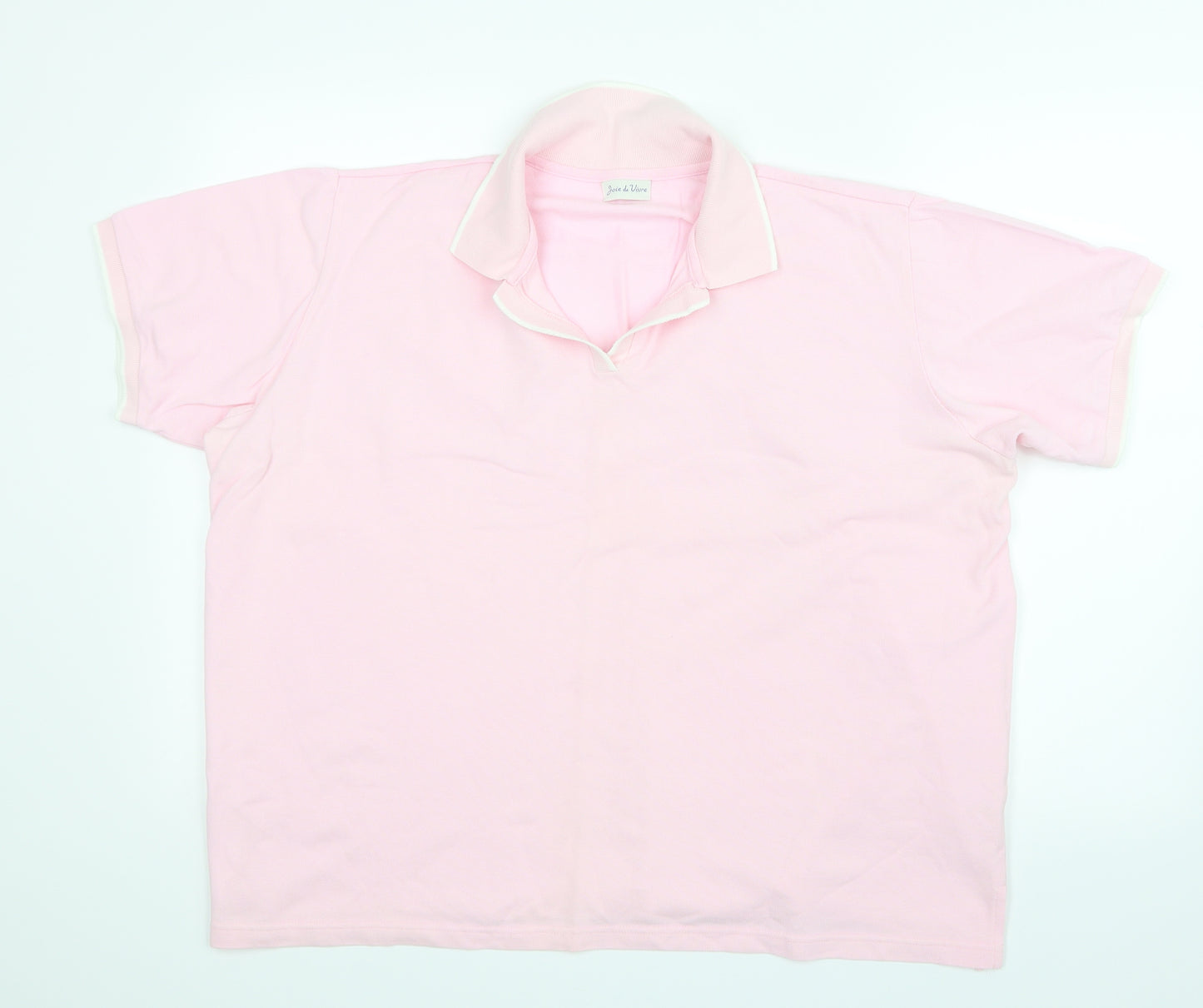 Joie de Vivre Womens Pink   Basic T-Shirt Size XL