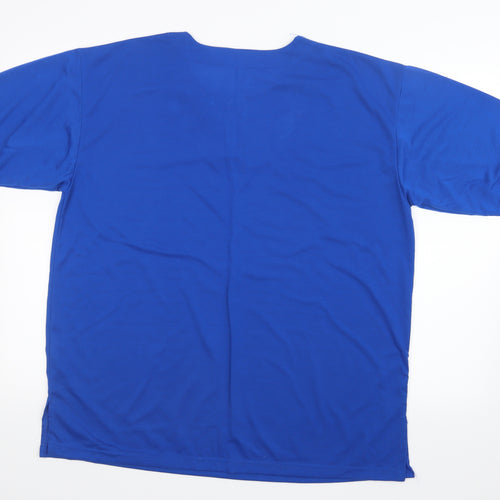 Lucky Womens Blue   Basic T-Shirt Size 2XL