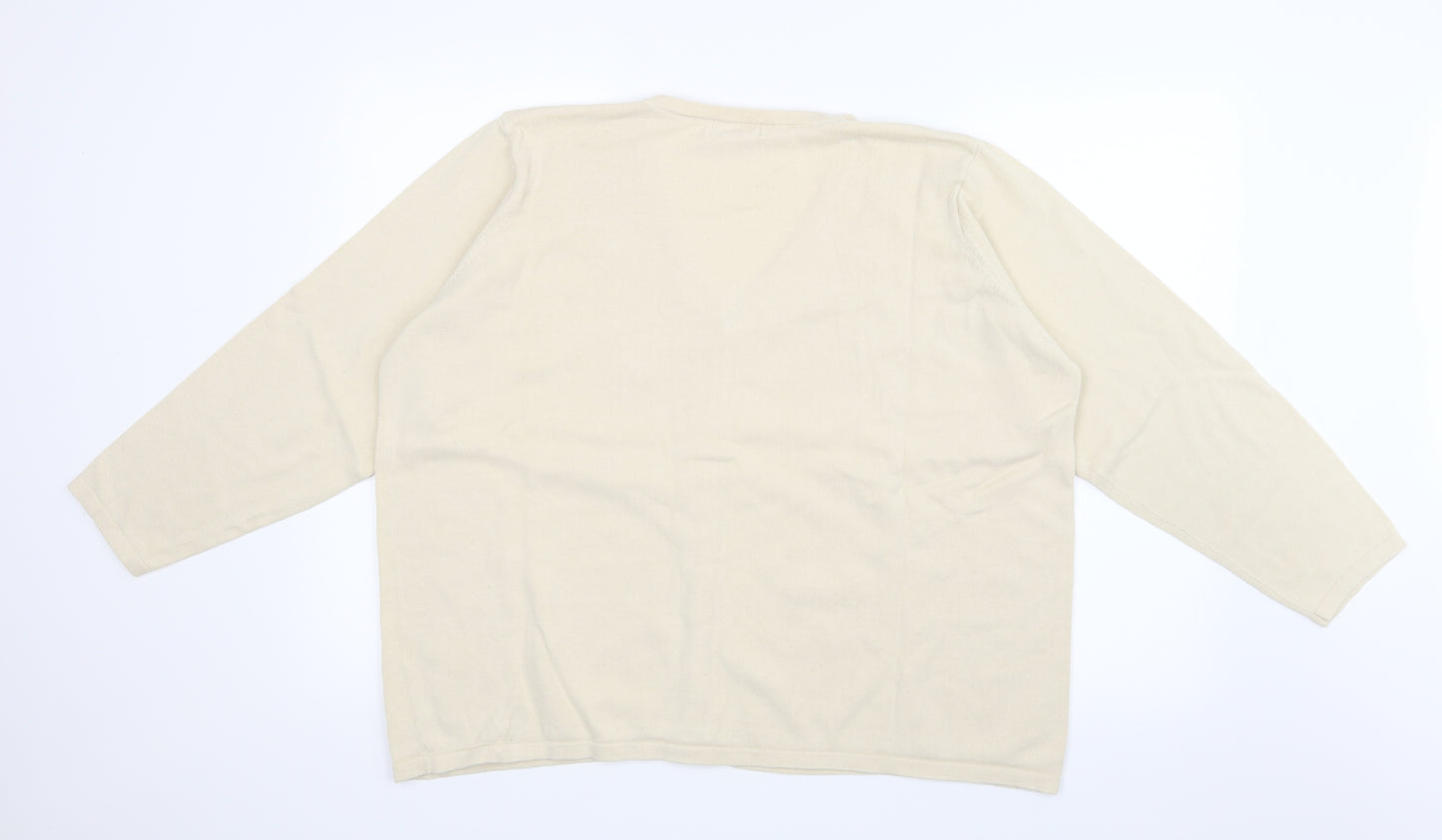 Bonmarché Womens Beige  Knit Cardigan Jumper Size XL