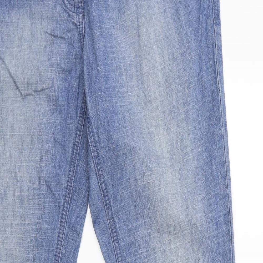 NEXT Womens Blue  Denim Flared Jeans Size 12 L30 in
