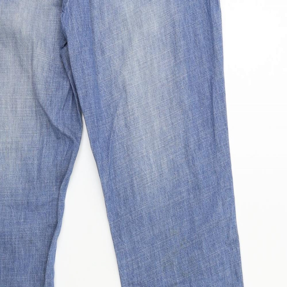 NEXT Womens Blue  Denim Flared Jeans Size 12 L30 in