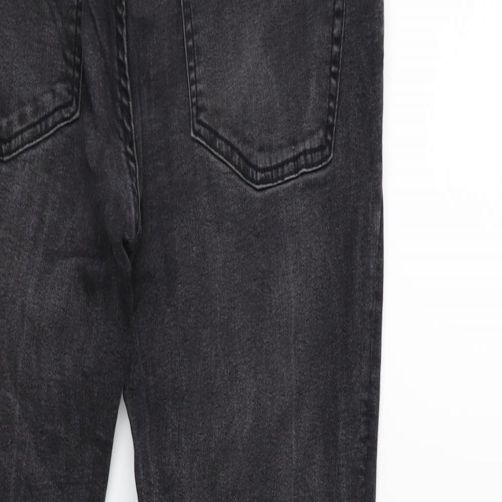 Pull&Bear Womens Grey  Denim Skinny Jeans Size 14 L30 in