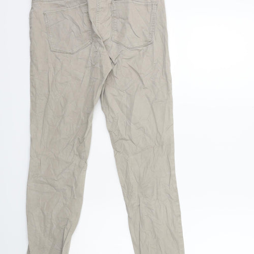 H&M Womens Green  Denim Skinny Jeans Size 10 L30 in