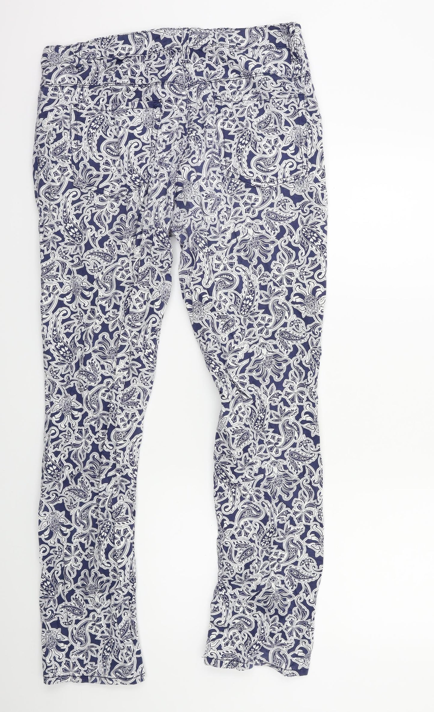 Gina Benotti Womens Blue Paisley  Trousers  Size 16 L30 in