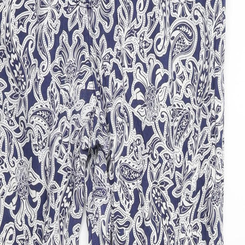 Gina Benotti Womens Blue Paisley  Trousers  Size 16 L30 in