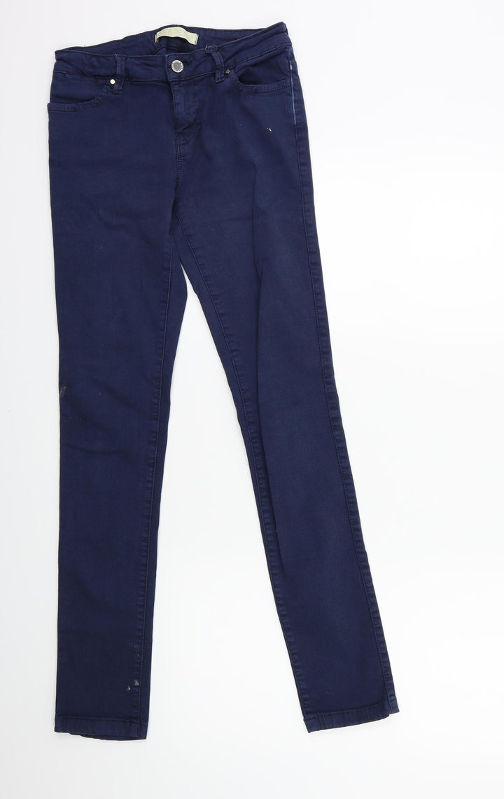 Zara Womens Blue Denim Skinny Jeans Size 6 L28 in