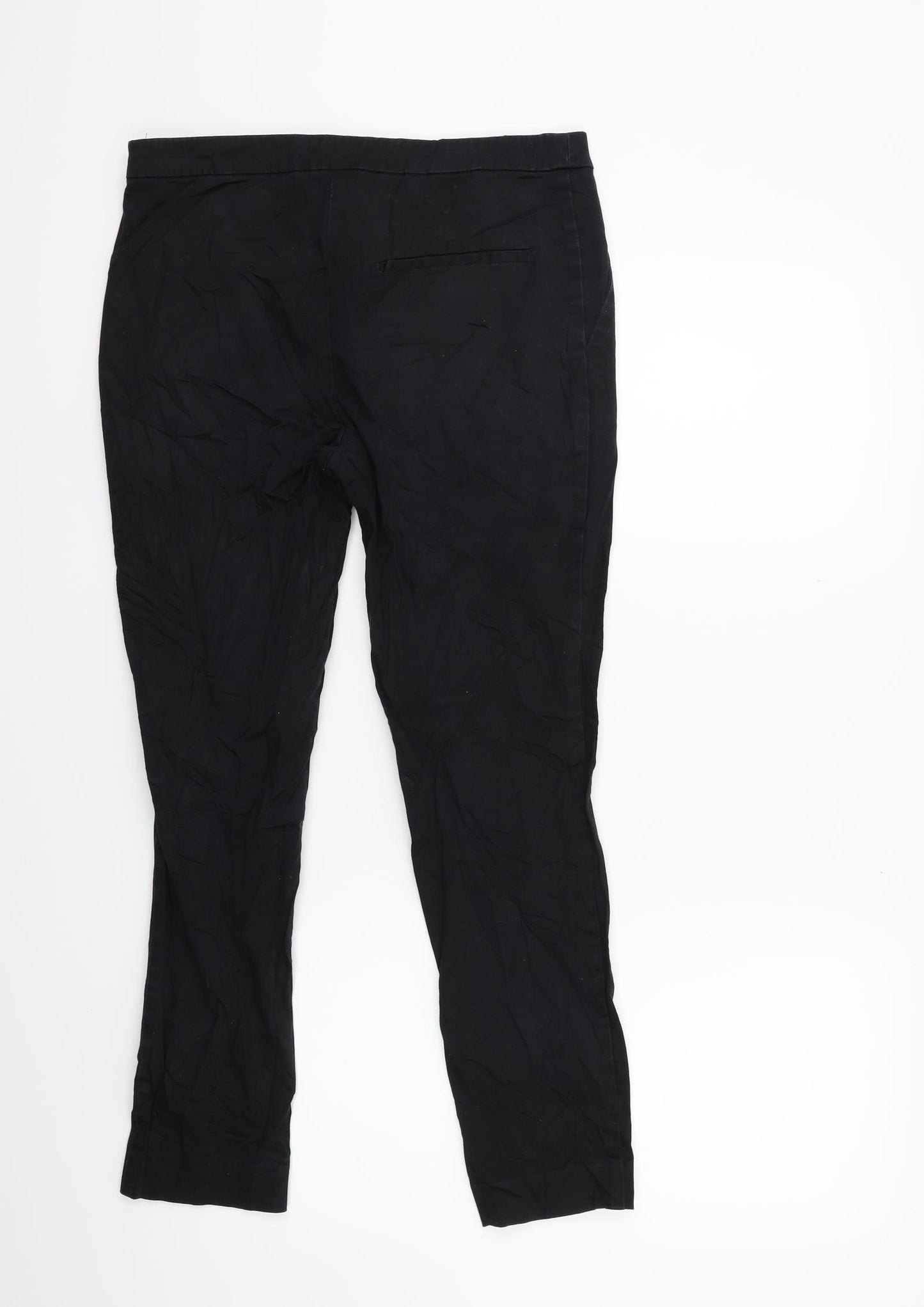 H&M Womens Black   Trousers  Size 10 L26 in