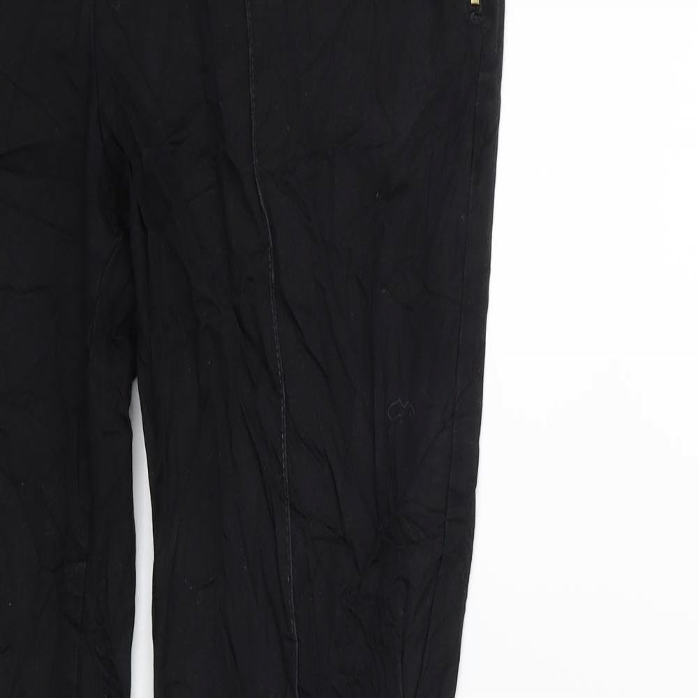 H&M Womens Black   Trousers  Size 10 L26 in