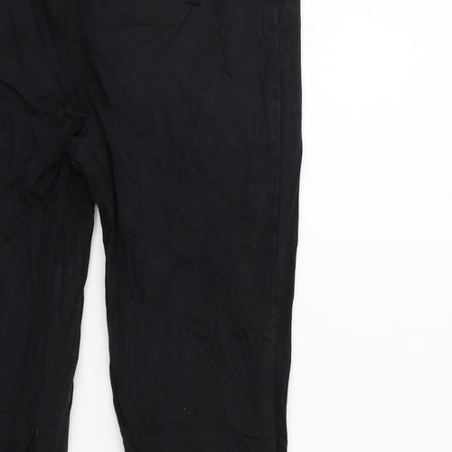 H&M Womens Black   Trousers  Size 10 L26 in