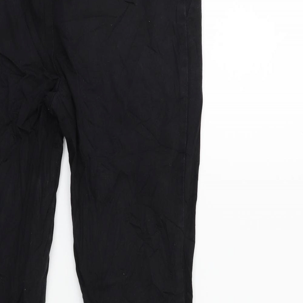 H&M Womens Black   Trousers  Size 10 L26 in