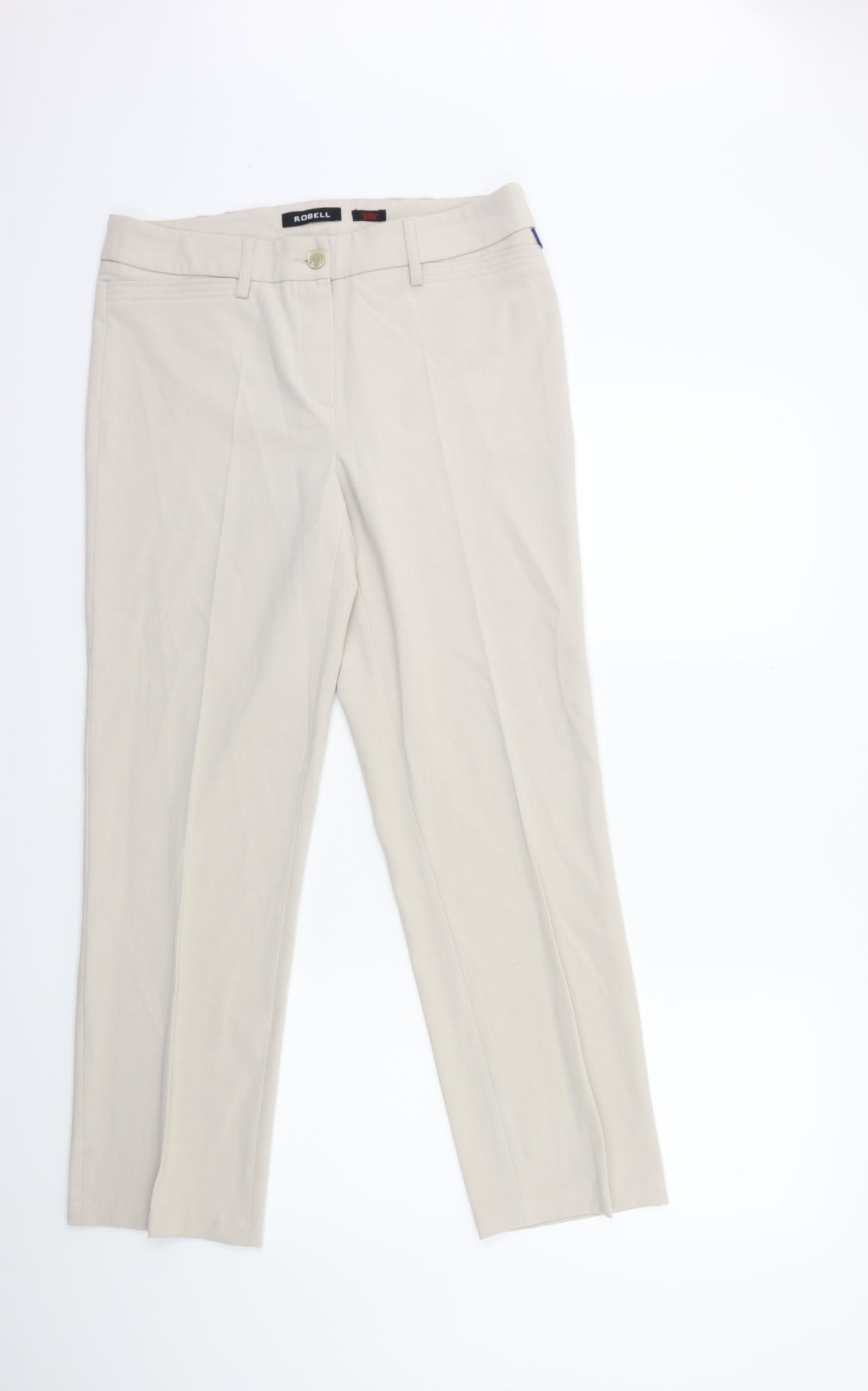 ROBELL Womens Beige   Trousers  Size 14 L29 in