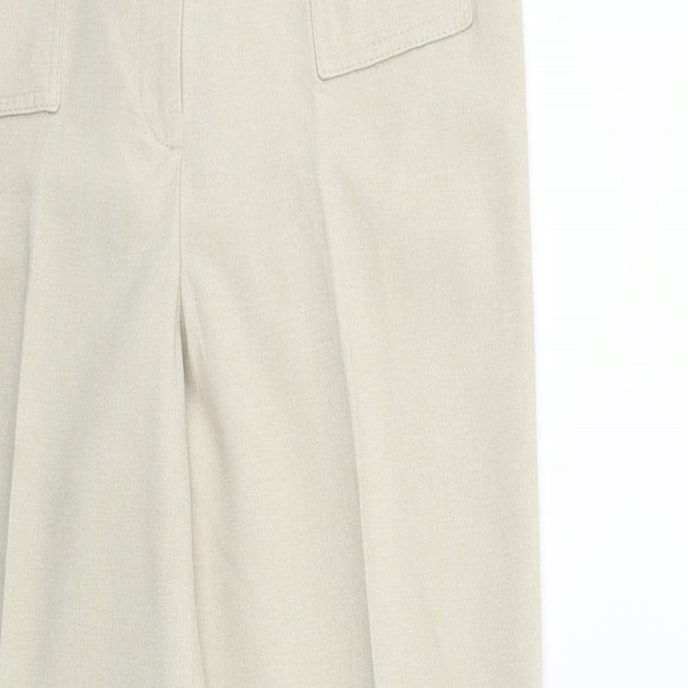 Topshop Womens Beige   Trousers  Size 10 L26 in
