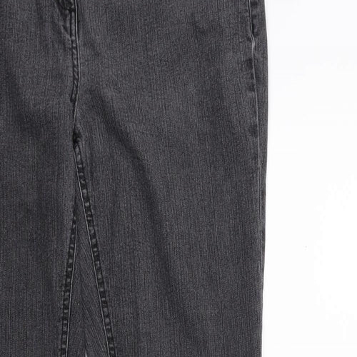 Debenhams Womens Grey  Denim Skinny Jeans Size 12 L29 in
