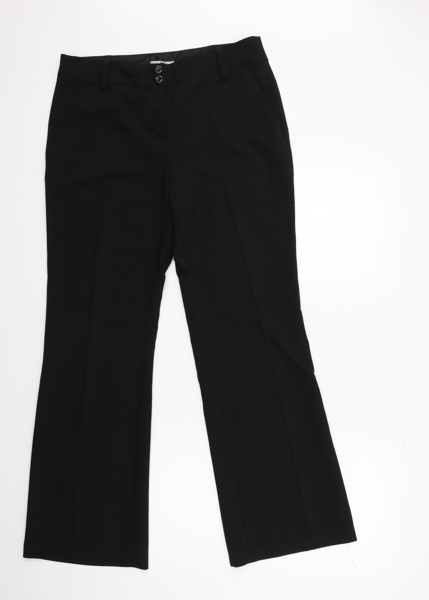 TU Womens Black   Trousers  Size 14 L30 in