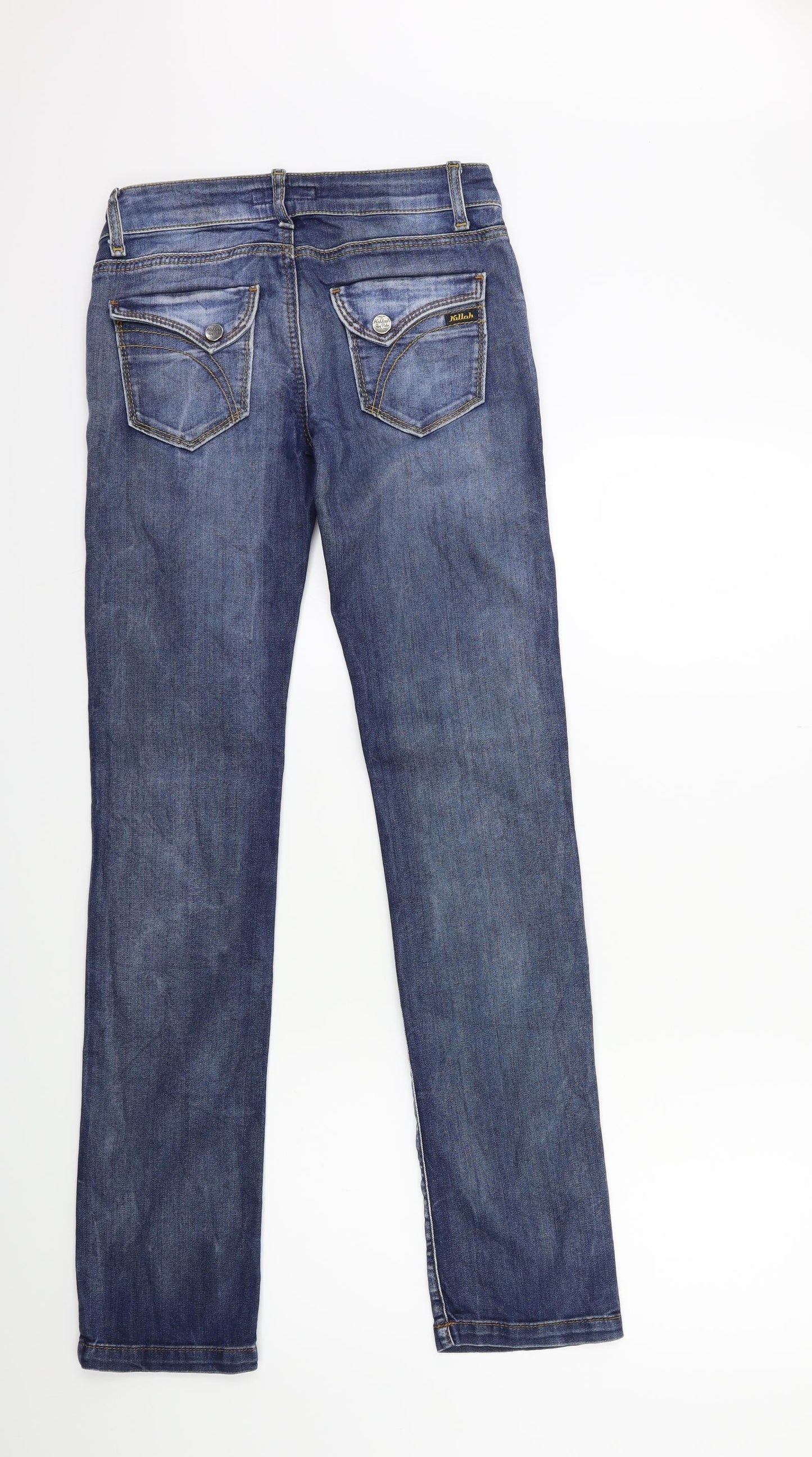 Killah Womens Blue  Denim Straight Jeans Size 26 in L30 in