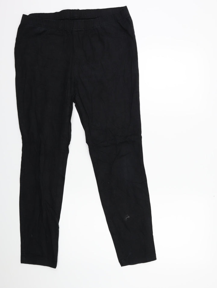 Preworn Womens Black Denim Jegging Jeans Size 12 L27 in