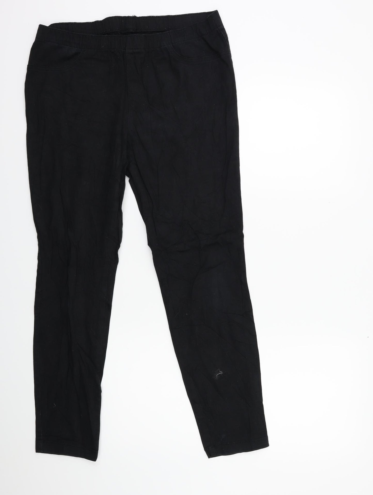 Preworn Womens Black  Denim Jegging Jeans Size 12 L27 in