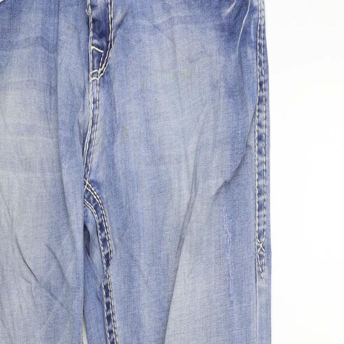 Blue Monkey Womens Blue  Denim Straight Jeans Size 32 in L32 in