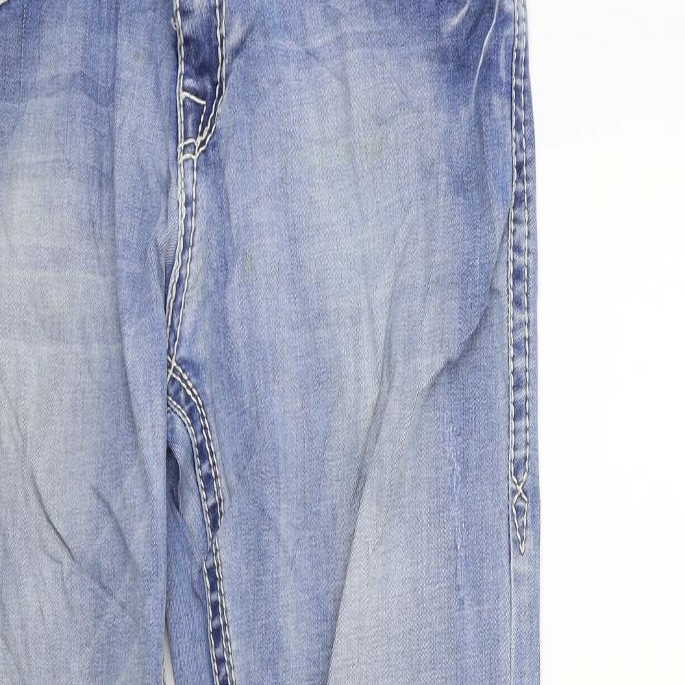 Blue Monkey Womens Blue  Denim Straight Jeans Size 32 in L32 in