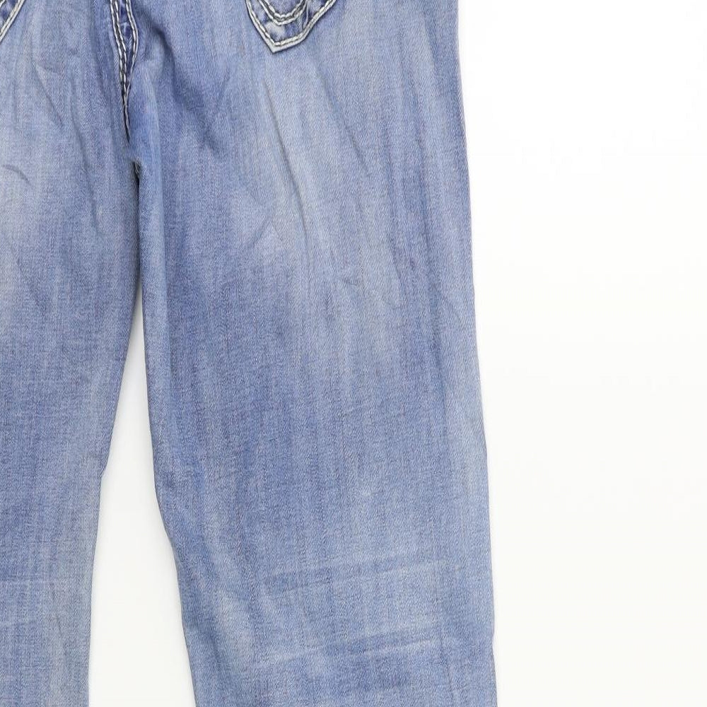 Blue Monkey Womens Blue  Denim Straight Jeans Size 32 in L32 in
