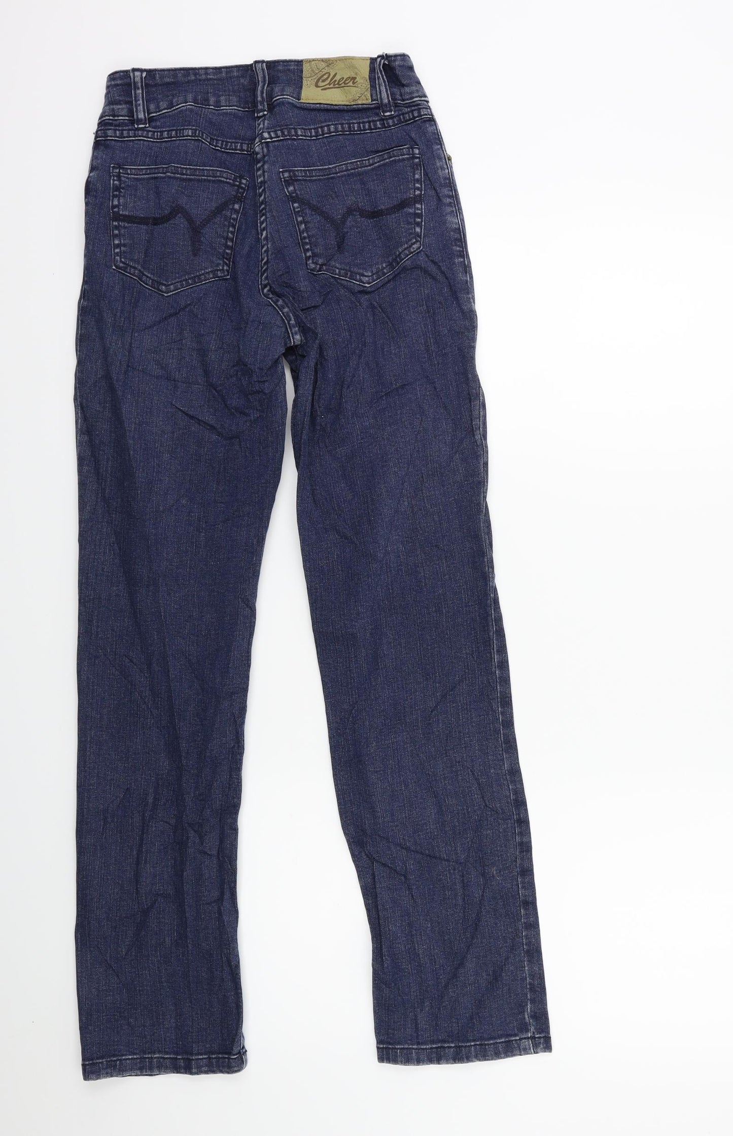 Cheer Womens Blue  Denim Straight Jeans Size 8 L28 in